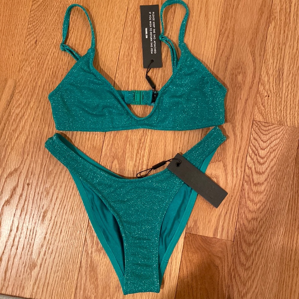 MAIA JADED SPARKLE TRIANGL BIKINI